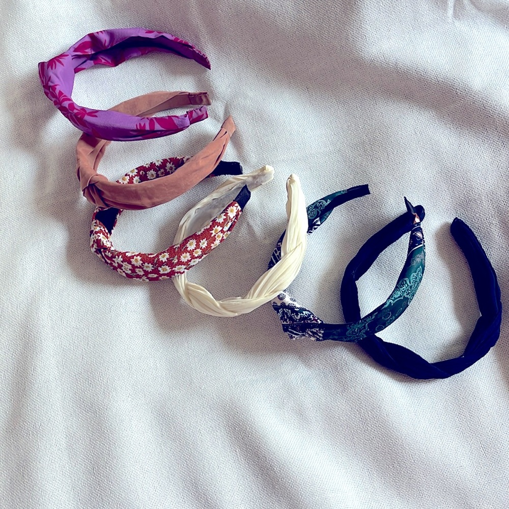 6 structured fabric headbands